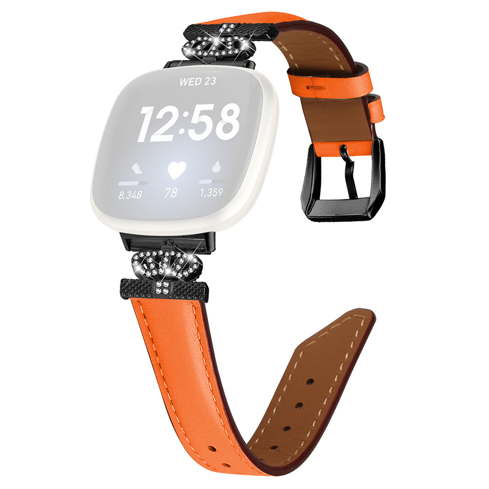 For Fitbit Versa 3 Versa 4 Sense Sense 2 Black Buckle Watch Strap Genuine Cowhide Leather Wristband For Fitbit Versa 3 Versa 4 Sense Sense 2 Black Buckle Watch Strap Genuine Cowhide Leather Wristband